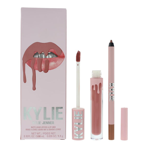 Matte Lip Kit - 808 Kylie by Kylie Cosmetics for Women - 2 Pc 0.10oz Matte Liquid Lipstick, 0.03oz Lip Liner
