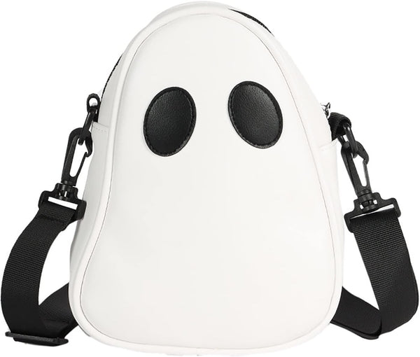 Halloween Purse Novelty Ghost Purse for Women Men Cute Crossbody Bag Satchel Bag Novelty Shoulder Bag