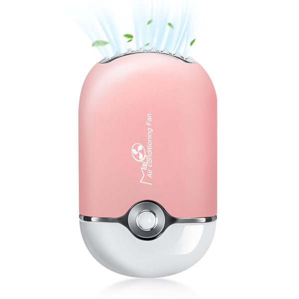 mlogiroa Lash Fan Mini Portable Eyelash Fan Handheld for Eyelash Extension | Rechargeable USB C Air Cooling Blower with Built in Sponge Lash Extension Application Pink