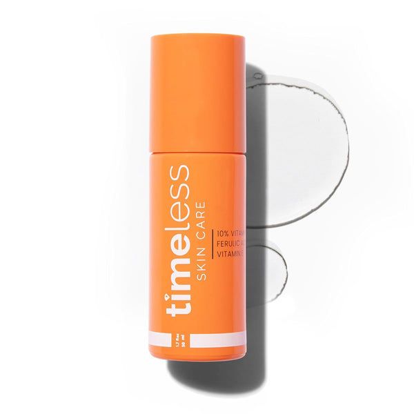 Timeless Skin Care Vitamin C Serum with Vitamin E & Ferulic Acid - Brightening Serum - for Oily & Dry Skin - Fragrance-Free - 1.7 Fl Oz
