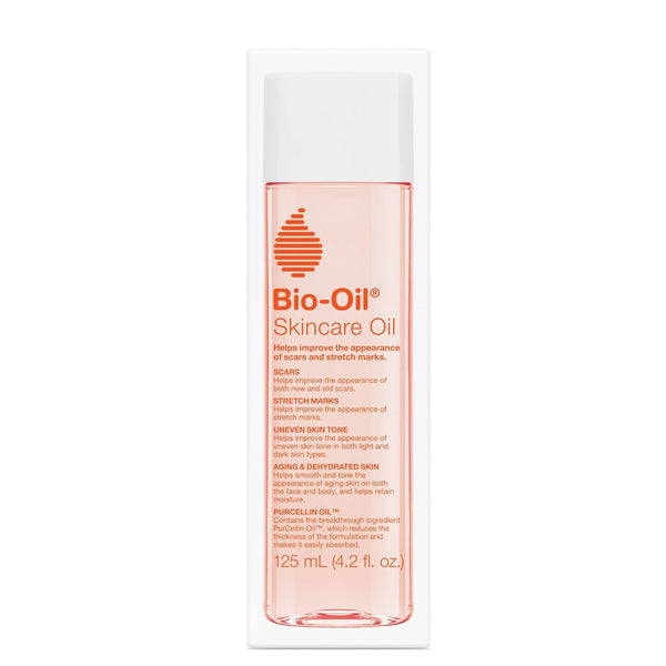 Bio-Oil Skincare Body Oil Serum, Scars & Stretch Marks, 4.2 fl oz | Dermatologist Recommended, Vitamin E & A, Dry & Sensitive Skin, Non-Comedogenic, Face and Body, Scar Treatment