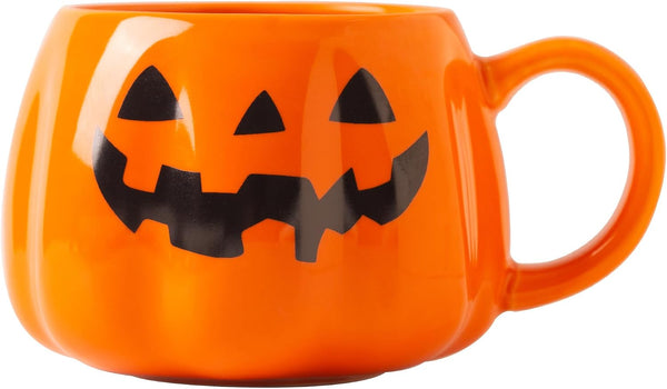 Halloween Cute Pumpkin Mug, Pumpkin Shaped Mug Decorations, Cute Halloween Cup 12 Ounce