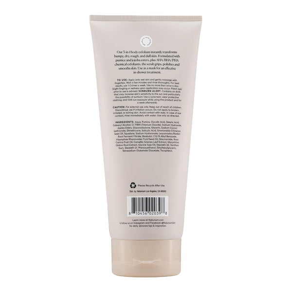 Naturium KP Body Scrub & Mask for Keratosis Pilaris, Bump Eraser Shower Scrub & Exfoliator for Skin, 8 oz