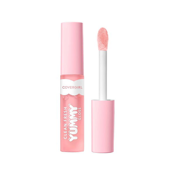 COVERGIRL Clean Fresh Yummy Lip Gloss, Sheer, Natural Scents, Vegan Formula - 120 Sunshine Rays, 0.33 fl oz