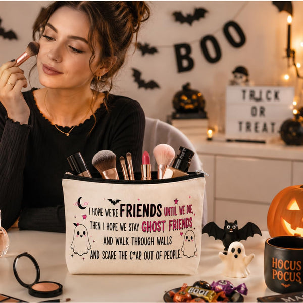 Halloween Makeup Bag for Women, Halloween Best Gifts Friend