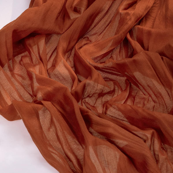Fall Table Runner Terracotta Cheesecloth Boho Wedding Thanksgiving Decor
