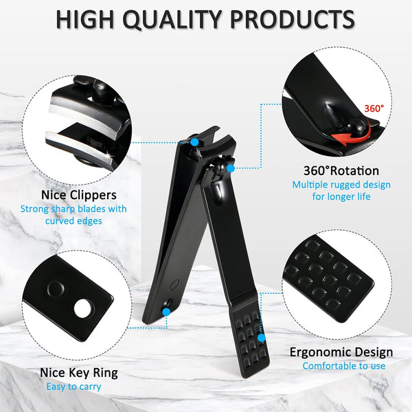 MINKINH Manicure Set Professional Nail Clipper Kit-26 Pieces, Brown | Stainless Steel Manicure Kit, Nail Care Tools with Travel Case for Men & Women, Hand & Foot Care, Gift for Family & Friends