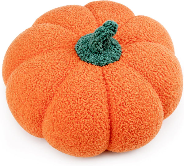 13" Cute Pumpkin Throw Pillow for Fall Decor/Halloween, 1 Pack