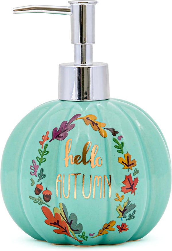 Fall Teal Pumpkin Soap Dispenser, Harvest Lemon Scent