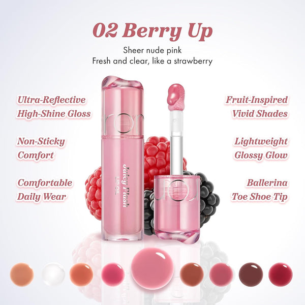 rom&nd JUICY FLASH LIP OIL 02 BERRY UP