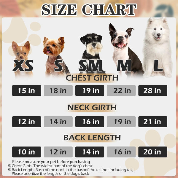 EXPAWLORER Fall Dog Hoodie,Soft Dog Sweater,Winter Autumn Fleece Sweatshirt with Pattern,Pet Clothes Outfits for Puppy,Cat, Small Medium Large Dogs