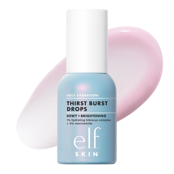 e.l.f. SKIN Thirst Burst Drops, Serum For A Radiant Complexion Instantly & Over Time, Made With Hyaluronic Acid, Vegan & Cruelty-Free