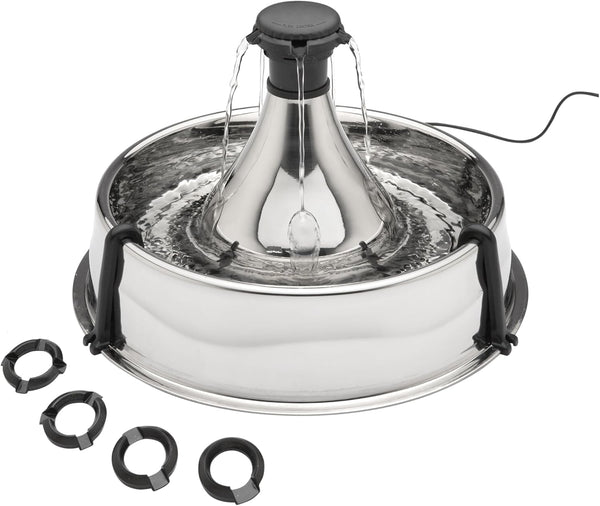 PetSafe Drinkwell Stainless Multi-Pet Fountain, red, 8 lb (PWW00-13705)