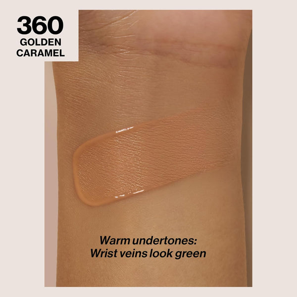 Revlon Liquid Foundation, ColorStay Face Makeup for Combination & Oily Skin, SPF 15, Medium-Full Coverage with Matte Finish, 360 Golden Caramel, 1 Fl Oz