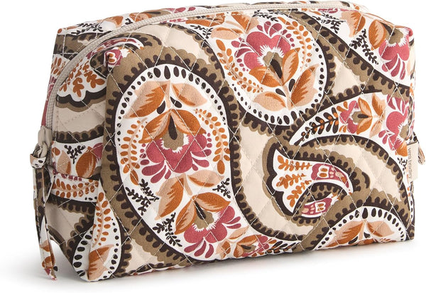 Vera Bradley Women's Cotton Nfl Medium Cosmetic Makeup Organizer Bag (Multiple Teams Available)