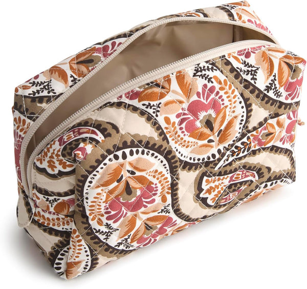Vera Bradley Women's Cotton Nfl Medium Cosmetic Makeup Organizer Bag (Multiple Teams Available)