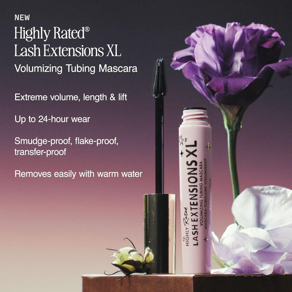 Milani Highly Rated Lash Extensions XL Volumizing Tubing Mascara - Extreme Volume Length and Lift - Black - 24 Hour Wear - 1 Count