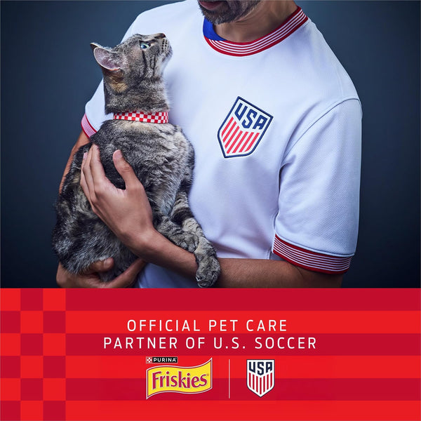 Purina Friskies Natural Cat Treats Party Mix Natural Yums With Real Salmon and Added Vitamins, Minerals and Nutrients - 20 Oz. Canister