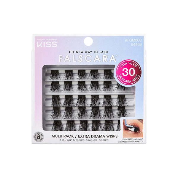 Falscara Collection Lash Extension Kit Multi Pack, Extra Drama Wisps Eyelash Clusters, Featherlight False Eyelashes, 18mm-20mm Ultra Glam Volume Lash Extension Wisps, 30 Lash Clusters
