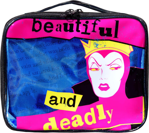 Wet n Wild x Disney Villains Makeup Bag, Portable Cosmetic Travel Organizer & Pouch, Zippered Case - Evil Queen Inspired Design