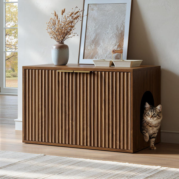 Evermagin 31.5" Cat Litter Box Enclosure Furniture