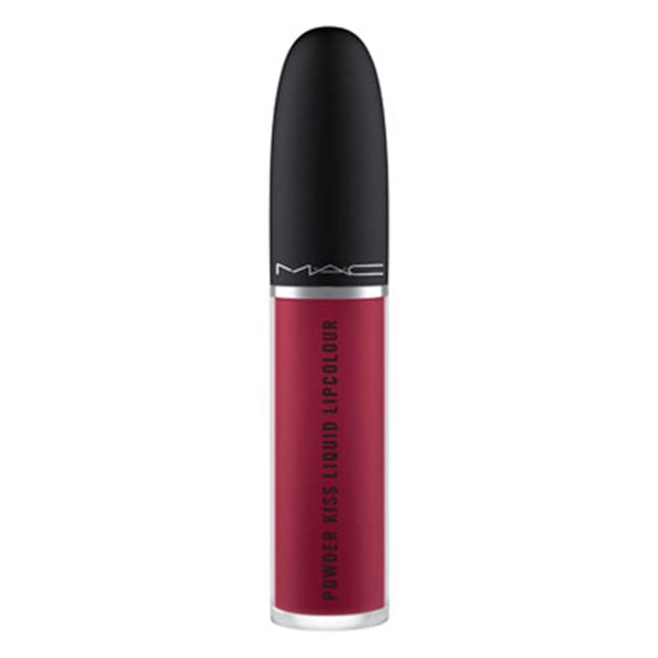 MAC Cosmetics Powder Kiss Liquid Lipcolour - 983 Burning Love (Deep intense berry) .17 oz / 5 ml