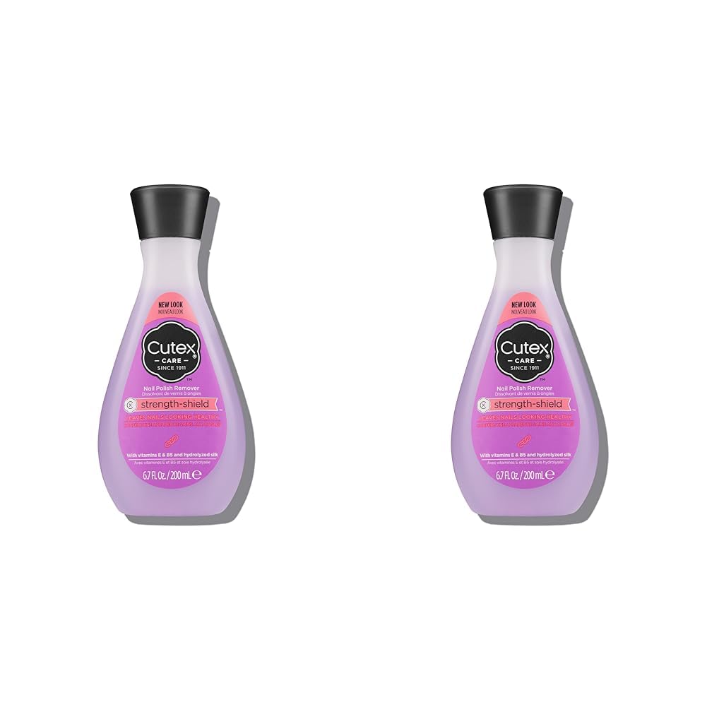 Cutex Gel Nail Polish Remover, Ultra-Powerful & Removes Glitter and Dark Colored Paints, Paraben Free, 6.76 Fl Oz