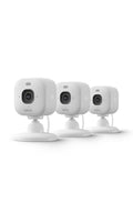 Blink Mini 2K+ (newest model) – Plug-in Home & Pet Indoor Security Camera with 2K video resolution, night vision, enhanced audio, motion detection – 3 cameras (White)