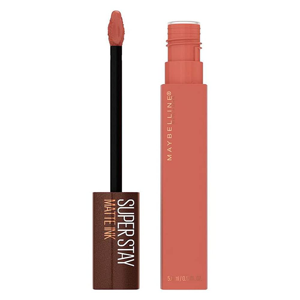 Maybelline Super Stay Matte Ink Liquid Lipstick Makeup, Long Lasting High Impact Color, Up to 16H Wear, Composer, Cherry Brown, 1 Count, Packaging May Vary