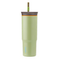 Owala FreeSip Tumbler Insulated Stainless Steel Water Bottle with Built-in Straw and Side Handle, For Travel, Work, School, and Sports, 40oz, BPA Free, Leak Proof, Strawberry Fields