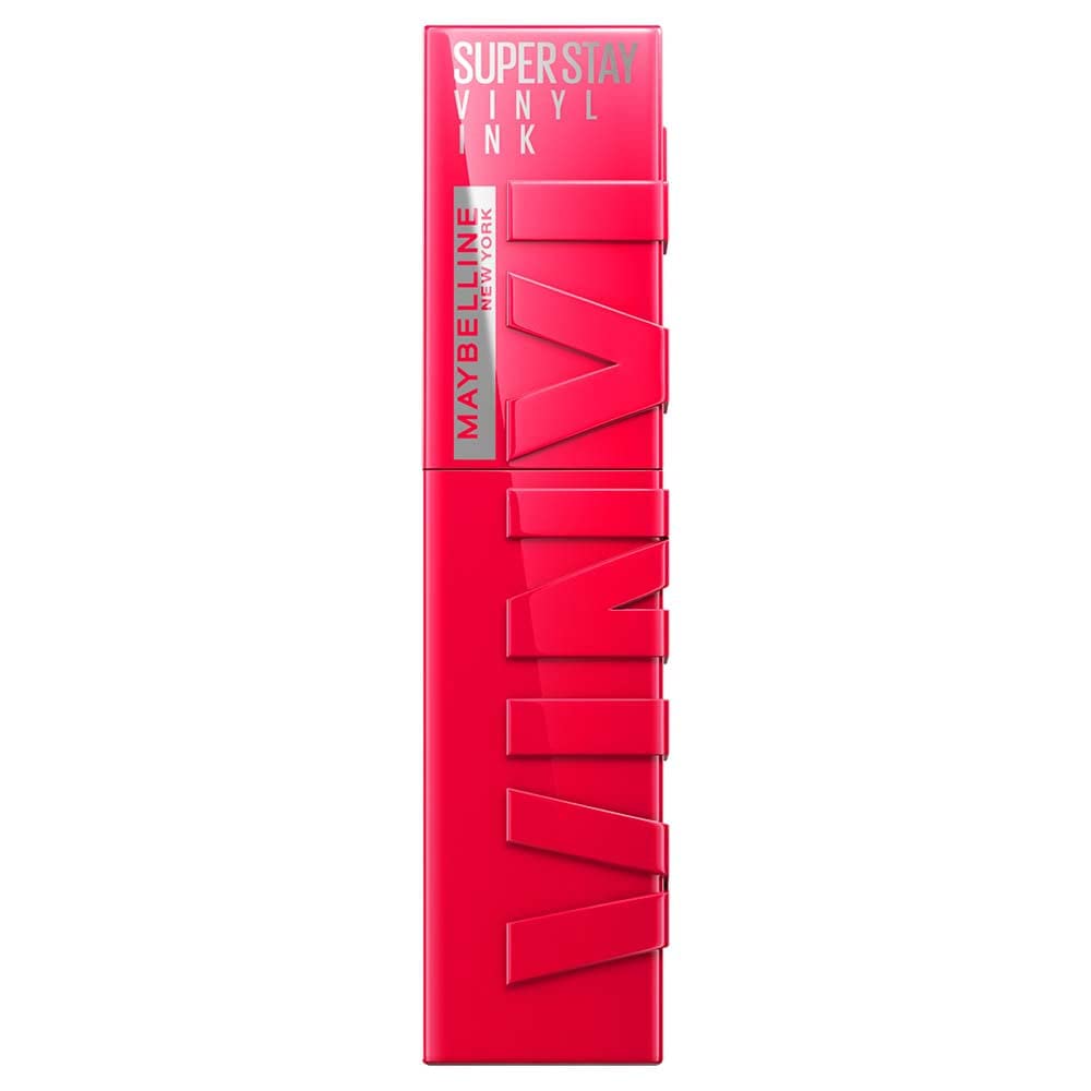 Maybelline Super Stay Vinyl Ink Longwear No-Budge Liquid Lipcolor Makeup, Highly Pigmented Color and Instant Shine, Cheeky, Rose Nude Lipstick, 0.14 fl oz, 1 Count