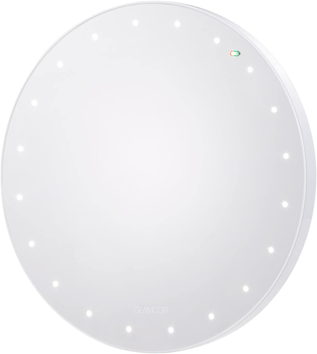 RIKI LOVES RIKI GLAMCOR Home Fogless Shower Shaving Mirror with Lights | Heated Instant Fog-Free Glass, Secure Magnetic Mount, HD LEDs and Rechargeable Batteries