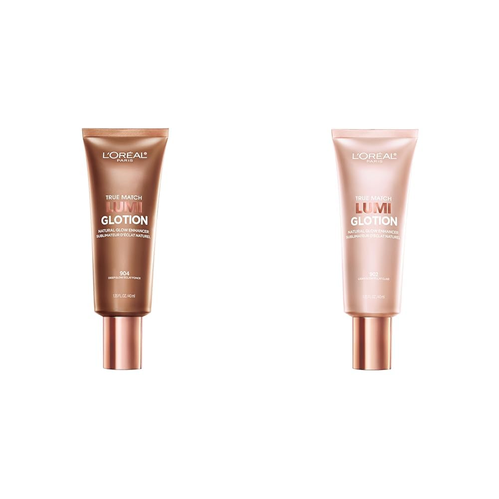 L'Oreal Paris Makeup True Match Lumi Glotion, Natural Glow Enhancer, Illuminator Highlighter, Bronzing Drops For a Sun-Kissed Glow, 903 Medium