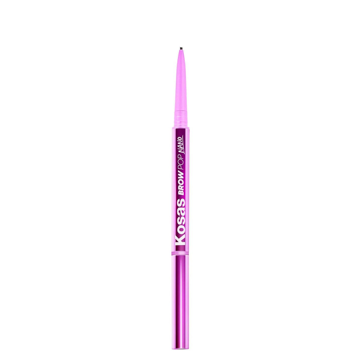 Kosas Brow Pop Nano Ultra-Fine 1mm Eyebrow Pencil with Spoolie, Taupe | Ultra-fine 1mm brow pencil with a spoolie to create precise, hair-like strokes for natural-looking definition.