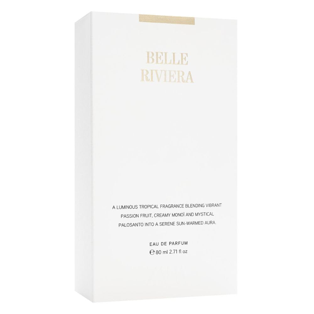 Zara Belle Riviera Woody Fruity Fragrance with Passion Fruit, Monoi & Palo Santo, Exotic Creamy Sophisticated Perfume for Women Eau de Parfum EDP 80ml (2.72 fl oz)