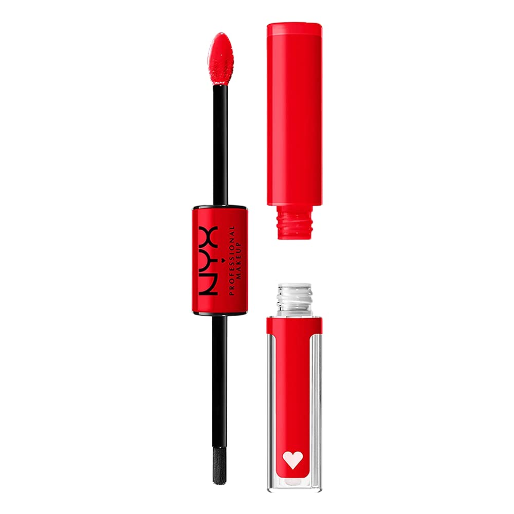 NYX PROFESSIONAL MAKEUP Shine Loud, Long-Lasting Liquid Lipstick with Clear Lip Gloss - Magic Maker (Dusty Nude Mauve)