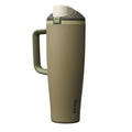 Owala FreeSip Tumbler Insulated Stainless Steel Water Bottle with Built-in Straw and Side Handle, For Travel, Work, School, and Sports, 40oz, BPA Free, Leak Proof, Strawberry Fields