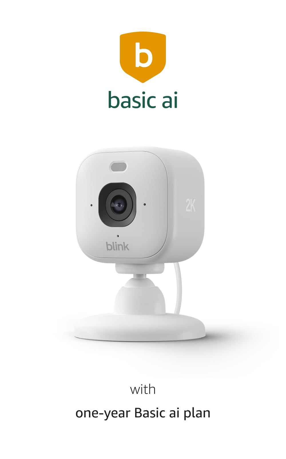 Blink Mini 2K+ (newest model) – Plug-in Home & Pet Indoor Security Camera with 2K video resolution, night vision, enhanced audio, motion detection – 3 cameras (White)