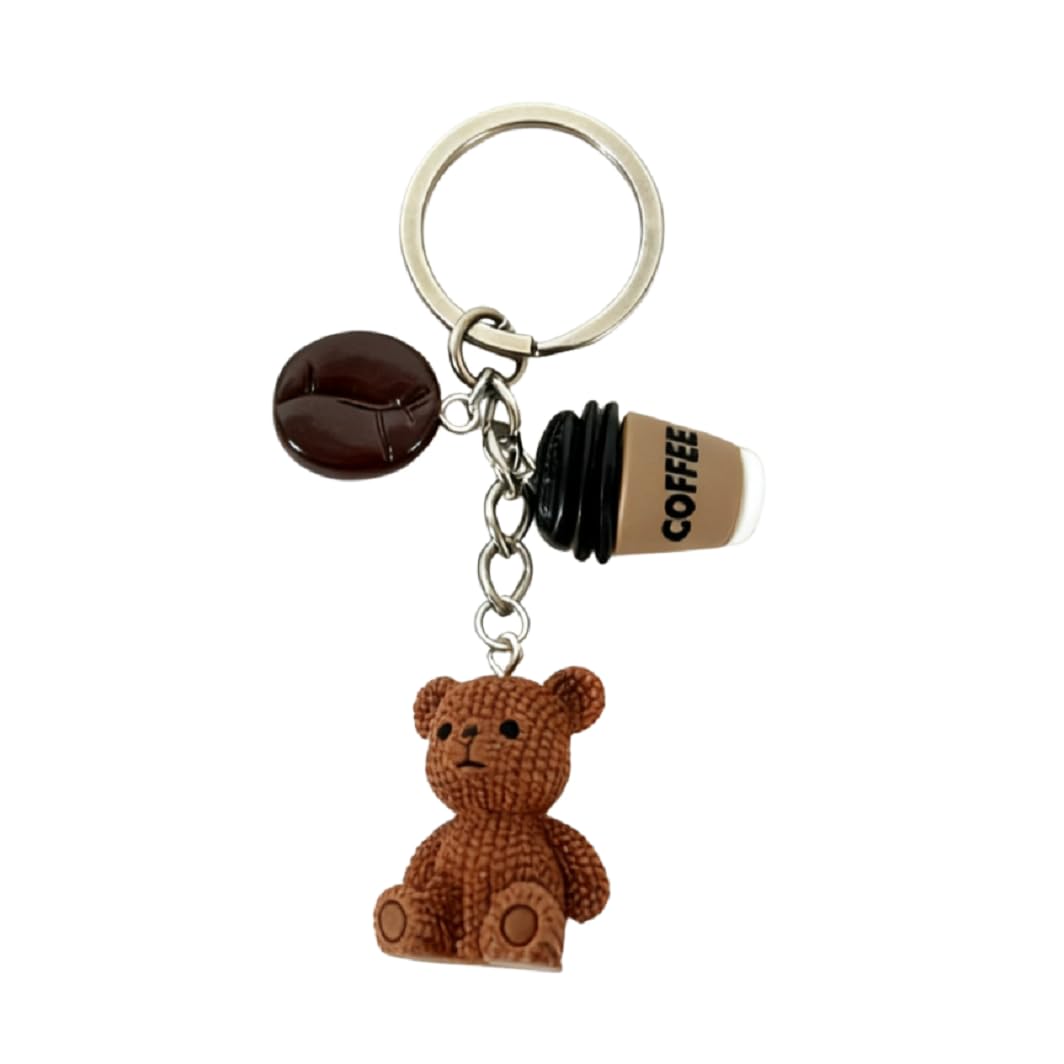Bear Party Favor Keychains Coffee Charms Animals Theme Party Return Favors Supplies
