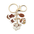 Bear Party Favor Keychains Coffee Charms Animals Theme Party Return Favors Supplies
