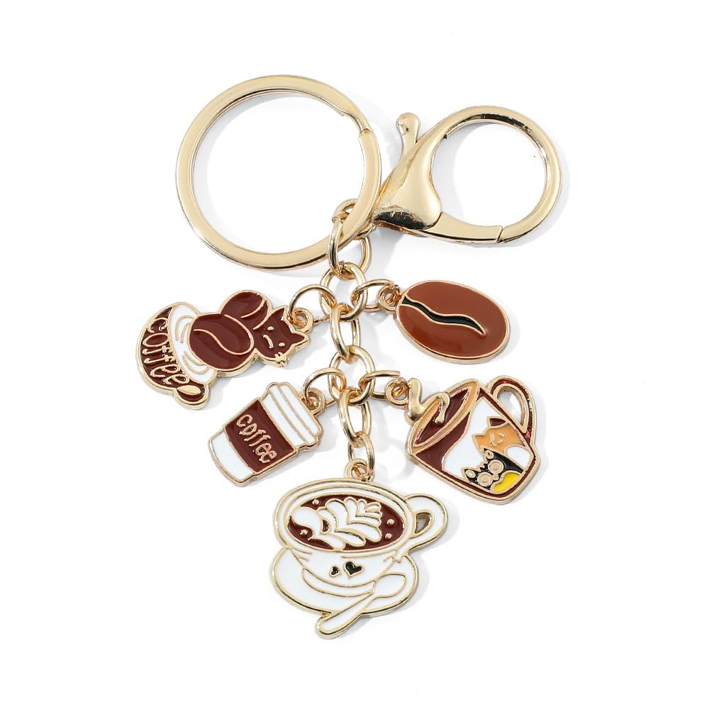 Bear Party Favor Keychains Coffee Charms Animals Theme Party Return Favors Supplies