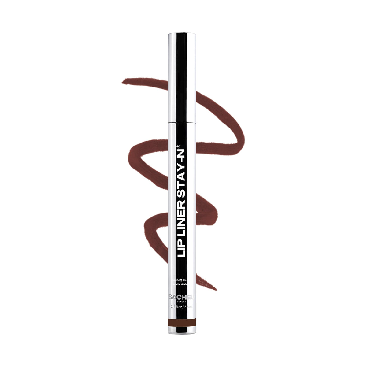 Sacheu Lip Liner STAY-N Peel Off Lip Stain, Longwear, p-INKED | Water-resistant, transfer & smudge-proof, lip tint with hyaluronic acid & vitamin E for conditioning benefits, matte finish