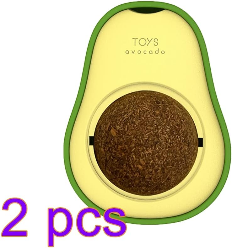 Avocado Catnip Wall Ball Cat Toys Catnip, 2PCS Cute Avocado Shape Catnip