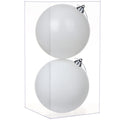 GnFlus Large Shatterproof Christmas Ball Ornaments, Red, 5.9" (2 Pcs), Classic Style, Hanging, Plastic, Christmas, Birthday, New Year, Anniversary, Valentine's Day