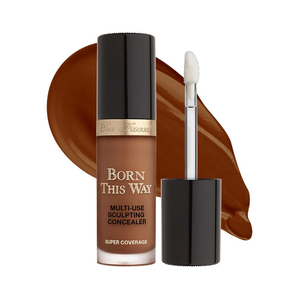 Too Faced Born This Way Super Coverage Multi-Use Concealer | Full-Coverage Hydrating Concealer for Dark Circles & Blemishes with Natural Finish | Hyaluronic Acid & Coconut Water