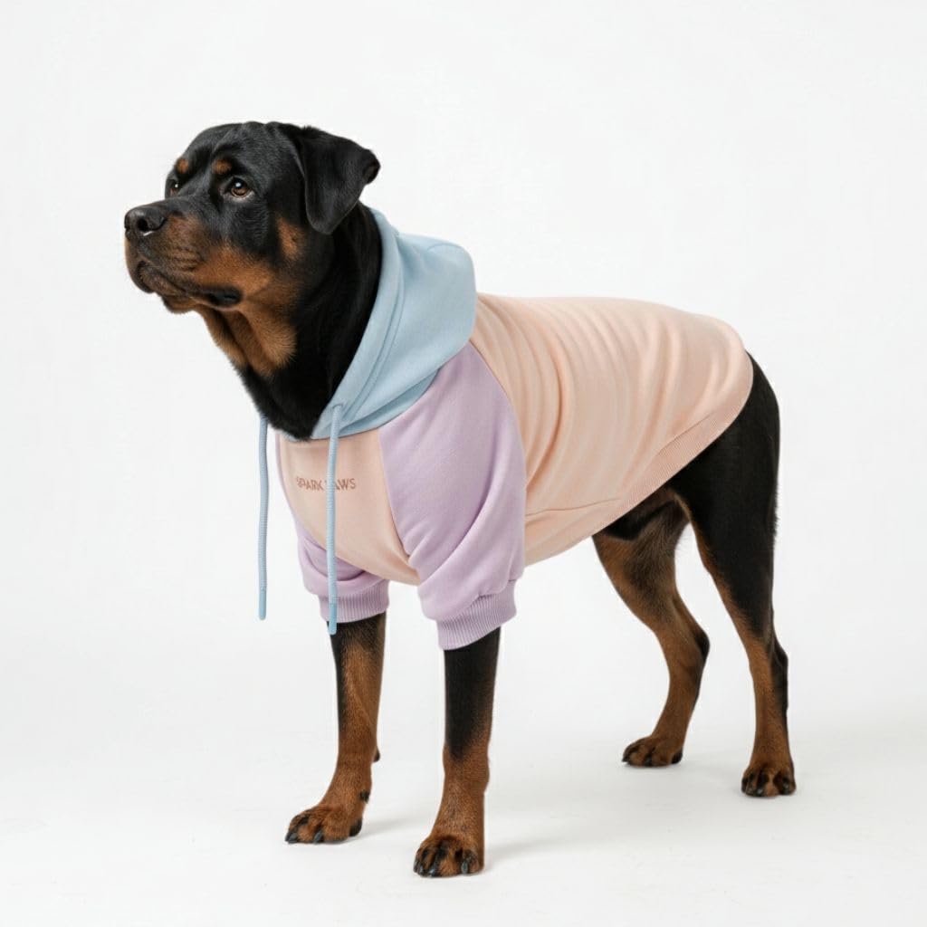 Spark Paws Dog Hoodie – Premium Dog Sweater for Small, Medium, and Large Dogs | Warm Outfits for French Bulldogs, Pitbull, Puppy, Winter Jacket Alternative - Slate Blue - XL
