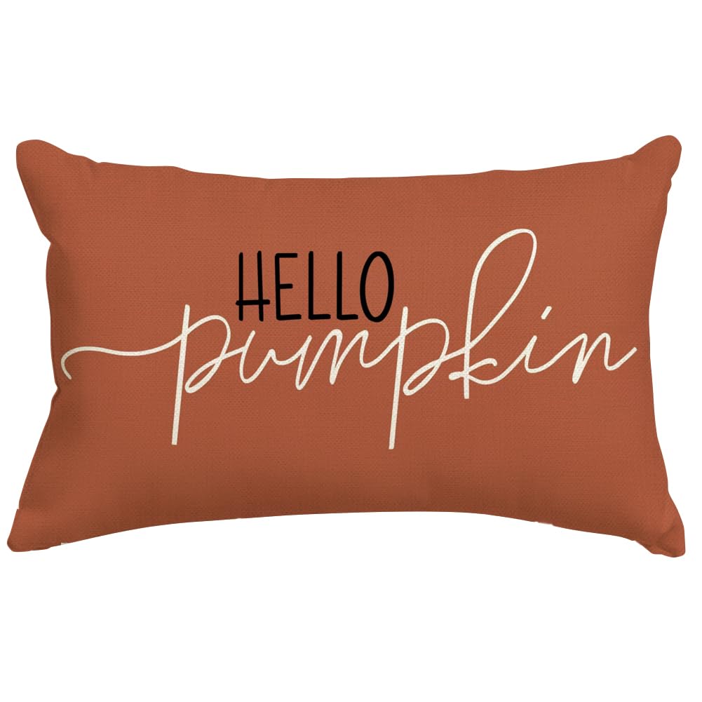 RABUSOFA Fall Pillow Covers 12x20 Pumpkin Decor Fall Decorations for Home