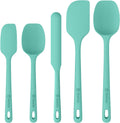 ChefAide 5 Pieces Silicone Spatulas Set, Heat Resistant Rubber Spatula