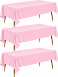 Pureegg Plastic Table Cloth Disposable 54x108 Gold 3Pack
