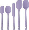 ChefAide 5 Pieces Silicone Spatulas Set, Heat Resistant Rubber Spatula